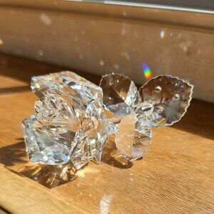 Swarovski Large Rose with Dewdrops - 7478